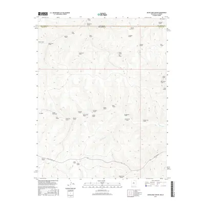 2017 Map of McWilliams Canyon, 2017 Print