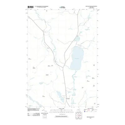 2010 Map of Meacham Lake, 2010 Print