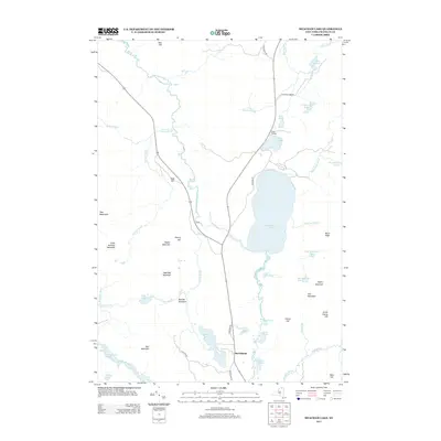 2013 Map of Meacham Lake, 2013 Print