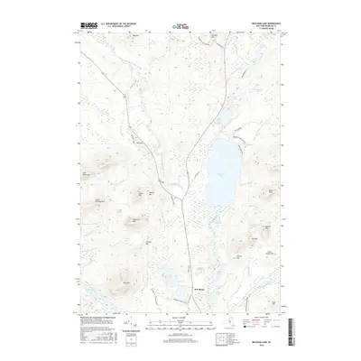 2016 Map of Meacham Lake, 2016 Print
