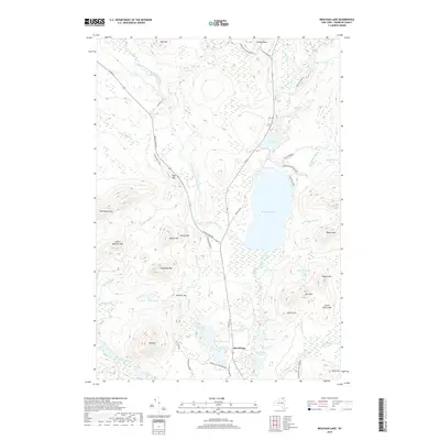 2019 Map of Meacham Lake, 2019 Print