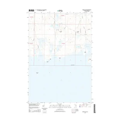 2014 Map of Meade Island, 2014 Print