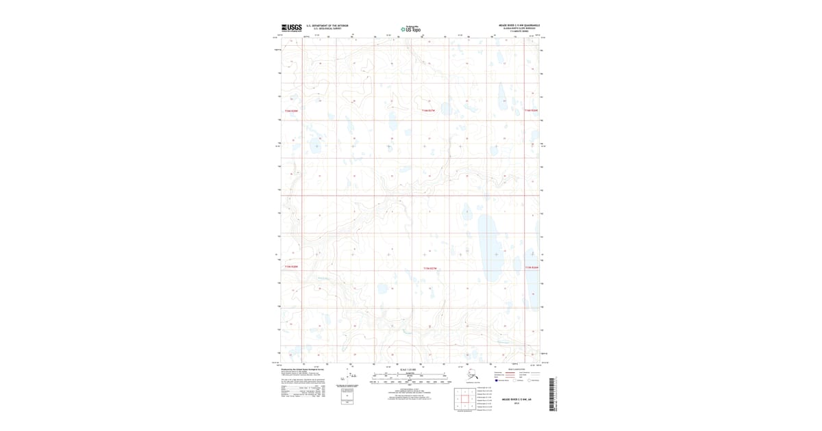 2014 Map of Meade River C-5 NW, North Slope Borough, AK — High-Res ...