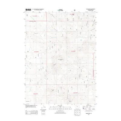 2013 Map of Meaden Peak, 2013 Print