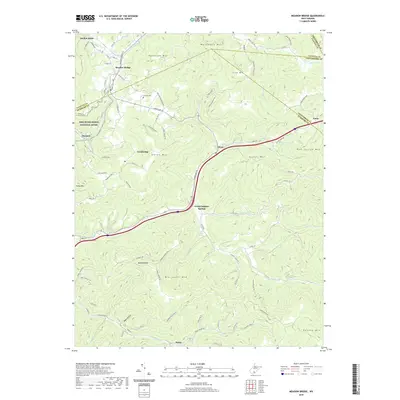 2019 Map of Meadow Bridge, 2019 Print