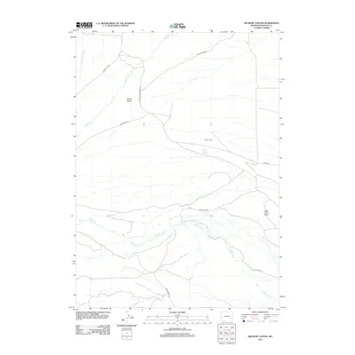 2012 Map of Meadow Canyon, 2012 Print