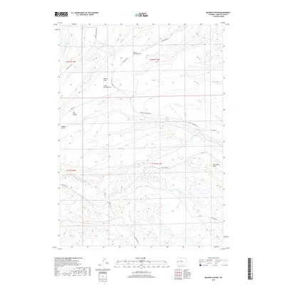2017 Map of Meadow Canyon, 2017 Print