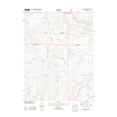 2013 Map of Meadow Creek Lake, 2013 Print