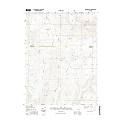 2016 Map of Meadow Creek Lake, 2016 Print