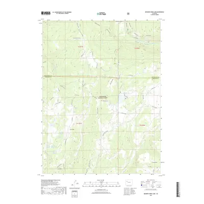 2019 Map of Meadow Creek Lake, 2019 Print
