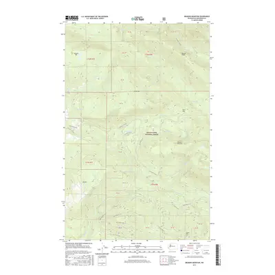 2017 Map of Meadow Mountain, 2017 Print