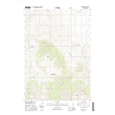 2017 Map of Meadow Peak, 2017 Print