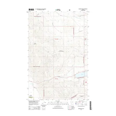 2014 Map of Meadow Peak, 2014 Print