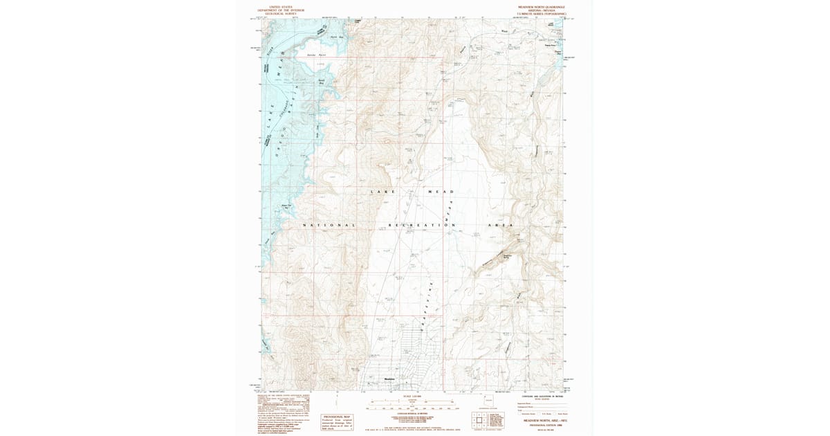 1984 Map of Meadview North, Mohave County, AZ — High-Res | Pastmaps