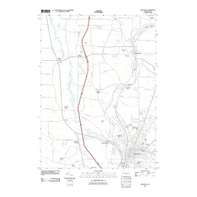 2010 Map of Meadville, 2010 Print