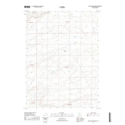 2017 Map of Measel Spring Reservoir, 2017 Print