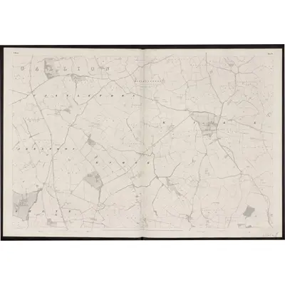 1836 Map of Meath - Sheet 12, 1863 Print