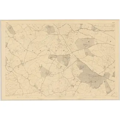 1836 Map of Meath - Sheet 16, 1837 Print