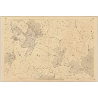 1836 Map of Meath - Sheet 17, 1837 Print
