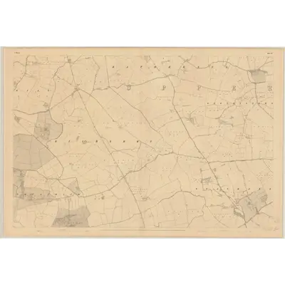 1836 Map of Meath - Sheet 18, 1837 Print