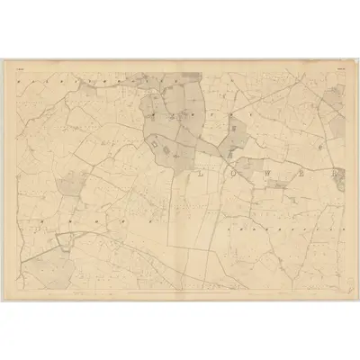 1836 Map of Meath - Sheet 24, 1837 Print