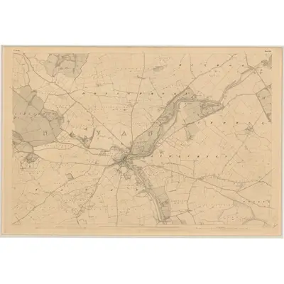 1836 Map of Meath - Sheet 25, 1837 Print