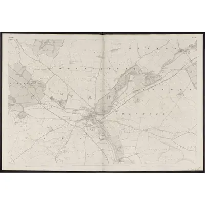1836 Map of Meath - Sheet 25, 1863 Print