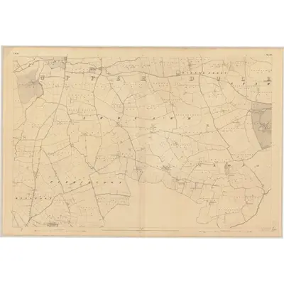 1836 Map of Meath - Sheet 33, 1837 Print