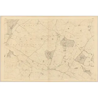 1836 Map of Meath - Sheet 37, 1837 Print