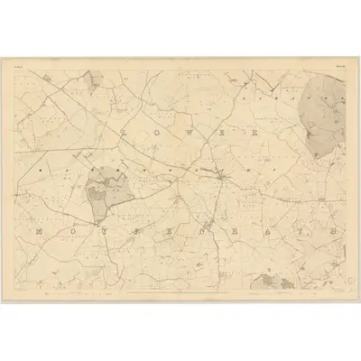 1836 Map of Meath - Sheet 42, 1837 Print