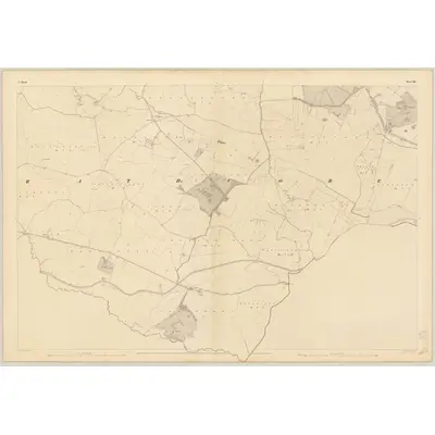 1836 Map of Meath - Sheet 48 [with extension 48A], 1837 Print