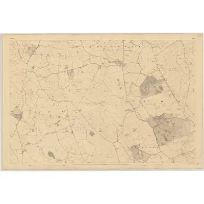 1836 Map of Meath - Sheet 5, 1837 Print