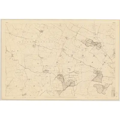 1836 Map of Meath - Sheet 50, 1837 Print
