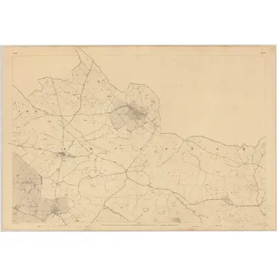 1836 Map of Meath - Sheet 9 [with extension 9A], 1837 Print