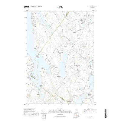 2018 Map of Mechanic Falls, 2018 Print