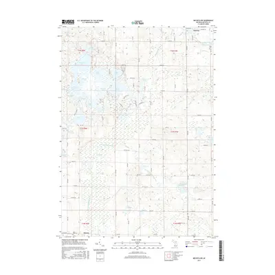 2017 Map of Mecosta NW, 2017 Print