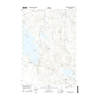 2014 Map of Meddybemps Lake East, 2014 Print