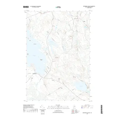 2018 Map of Meddybemps Lake East, 2018 Print