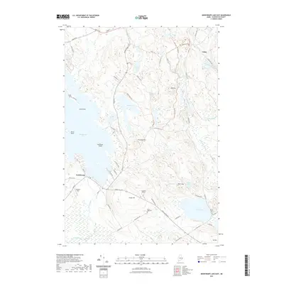 2021 Map of Meddybemps Lake East, 2021 Print