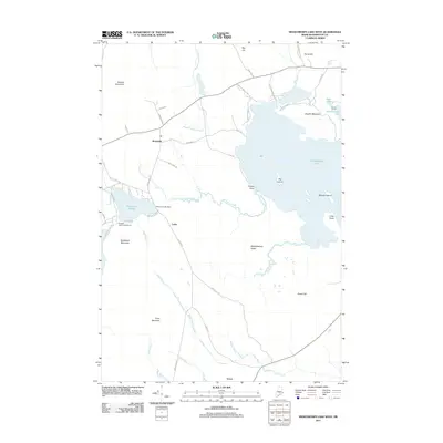 2011 Map of Meddybemps Lake West, 2011 Print