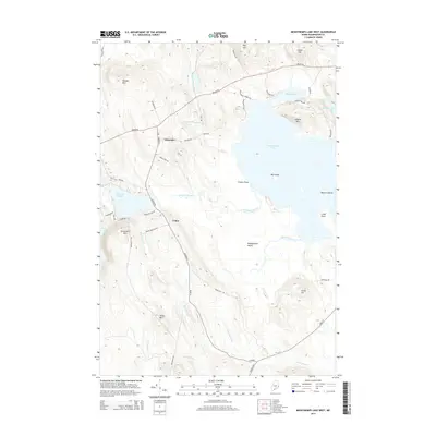 2014 Map of Meddybemps Lake West, 2014 Print