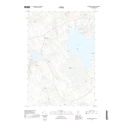2018 Map of Meddybemps Lake West, 2018 Print