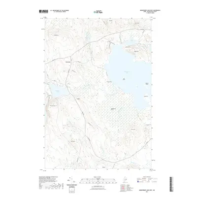 2021 Map of Meddybemps Lake West, 2021 Print