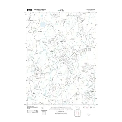 2012 Map of Medfield, 2012 Print