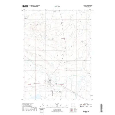 2017 Map of Medicine Bow, 2017 Print