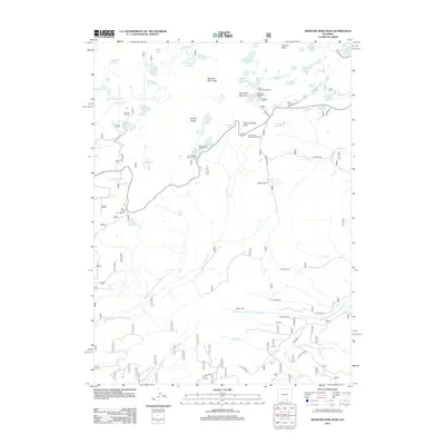 2012 Map of Medicine Bow Peak, 2012 Print