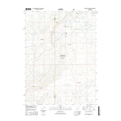 2015 Map of Medicine Bow Peak, 2015 Print