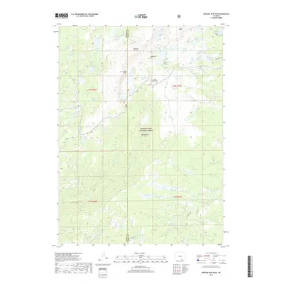 2017 Map of Medicine Bow Peak, 2017 Print