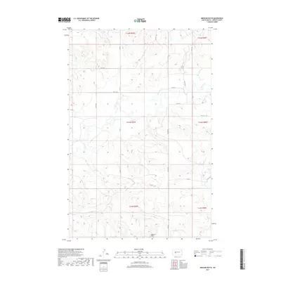 2017 Map of Medicine Butte, 2017 Print