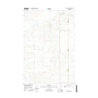 2014 Map of Medicine Butte NE, 2014 Print